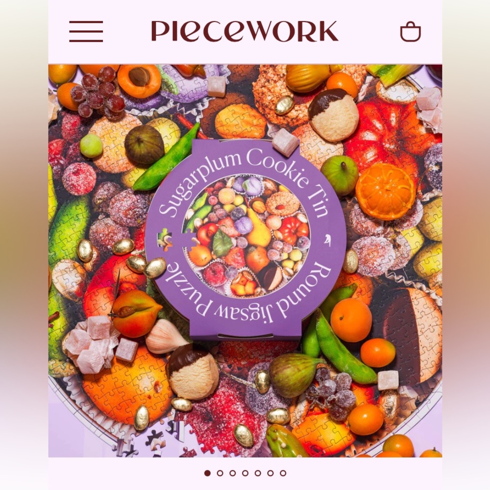 NIB Sugarplum Cookie Tin Jigsaw Puzzle